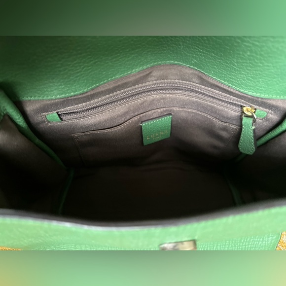 Luana Italy Paley Green leather crossbody satchel as carried by Taylor Swift! - Picture 8 of 9